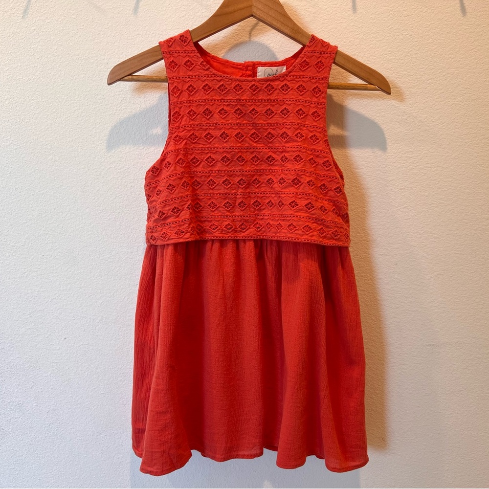NWT Nordstrom Peek Embroidered Cotton Dress